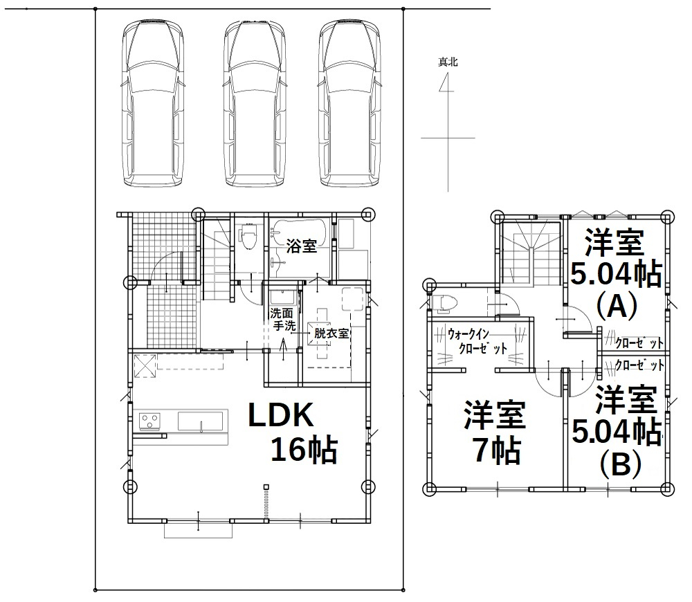 B棟間取り図